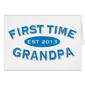 First Time Grandpa Customizable Card (Front Horizontal)