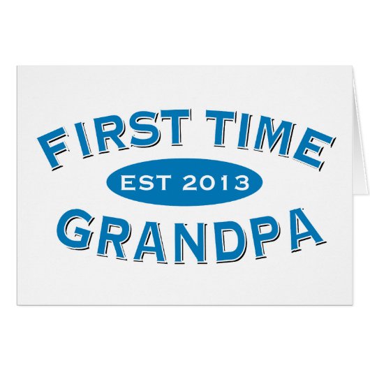 First Time Grandpa Customizable Card (Front Horizontal)