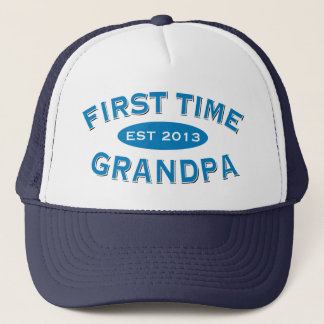 First Time Grandpa Customizable Hat