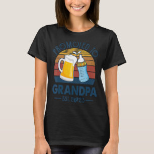 First Time Grandpa Promoted To Grandpa 2023 Father T-Shirt