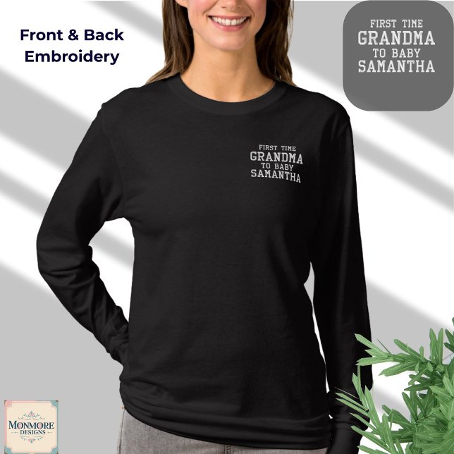 First Time Granny – Custom Embroidered Shirt (Creator Uploaded)