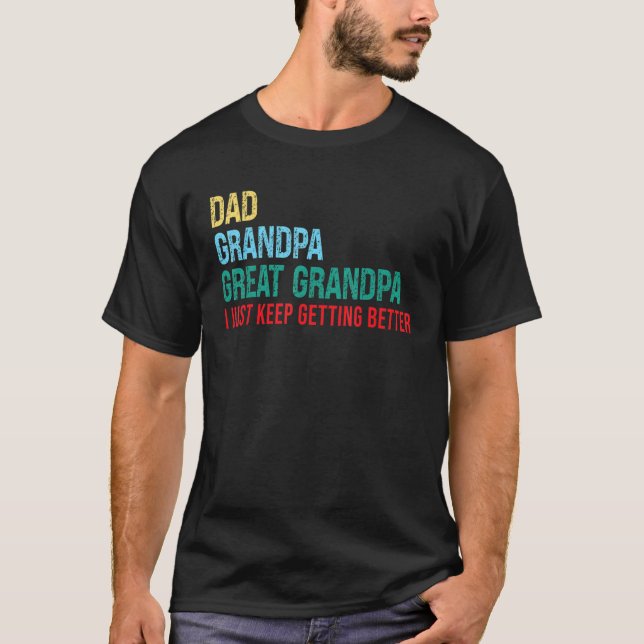 First Time Great Grandpa T-Shirt (Front)