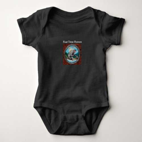 First Time Human Baby Bodysuit
