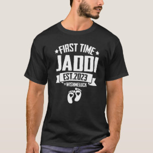 First Time Jaddi Grandpa Est 2023 For New Grandpar T-Shirt