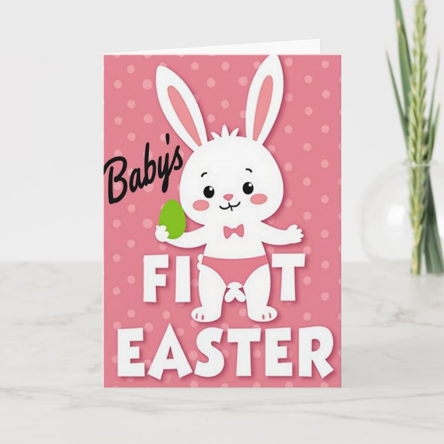 First Time Joy Rabbit Card (Front)