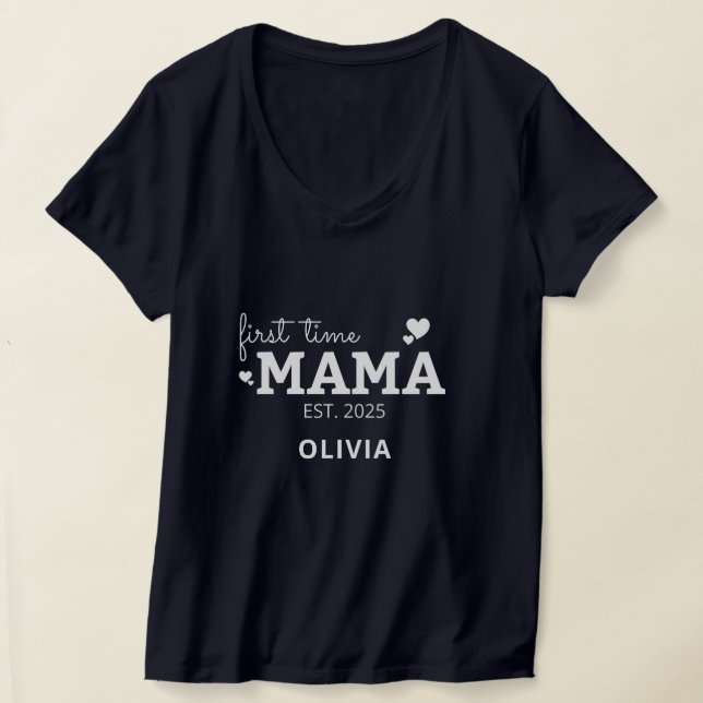 first time mama expecting mommy mothers day gift T-Shirt (Laydown)