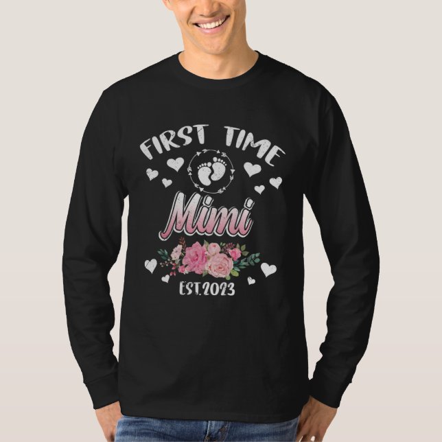 First time Mimi 2023 Mommy Mother s Day T-Shirt (Front)