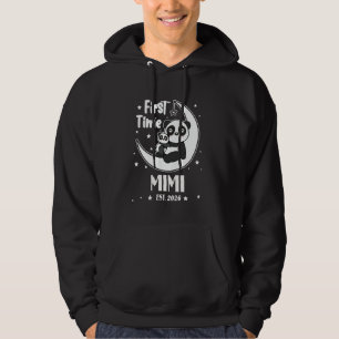 First Time Mimi EST. 2026 Mother's Day Cute Hearts Hoodie