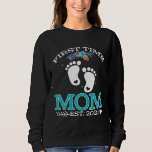 First Time Mom 2021 New Grandpa to be Baby Sweatshirt