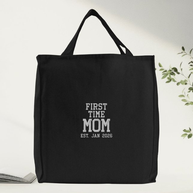 First Time Mom Custom Embroidered Bag (Creator Uploaded)