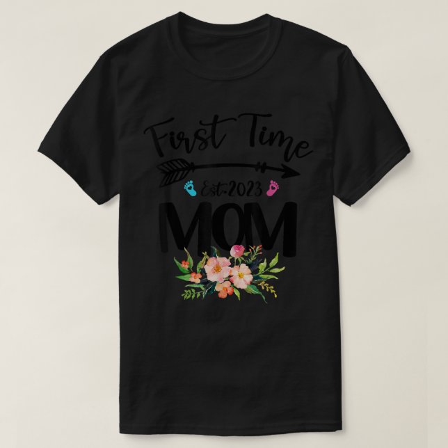 First Time Mom Est 2246 T-Shirt (Design Front)
