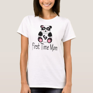 First Time Mom Panda Pregnancy Tee