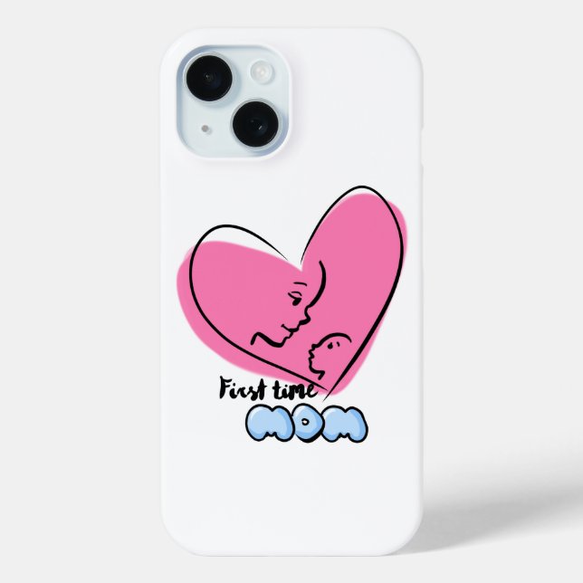 First Time Mom Phone Case (Back)