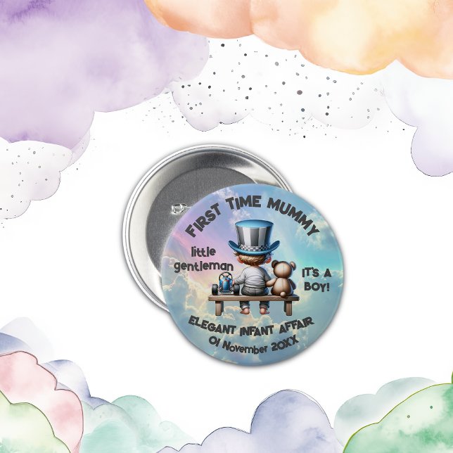 First time Mommy - It's a Boy | Button (Creator Uploaded)