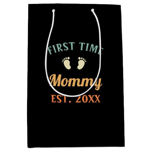 First Time Mommy Motherhood Mothers Day Medium Gift Bag