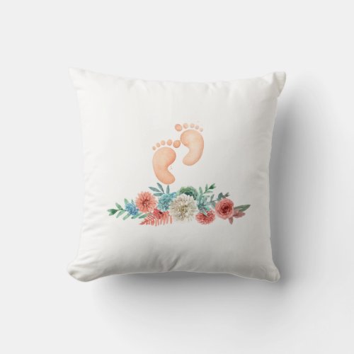 First Time Mommy To Be Mom Baby Shower Custom T_Sh Throw Pillow