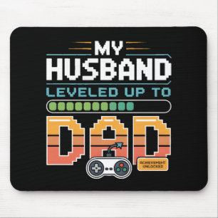 First Time New Dad Gaming Father Day Gamer Husband Mouse Pad