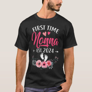 First Time Nonna Promoted To Nonna Est 2024 Mother T-Shirt