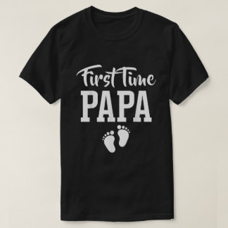 First Time Papa Promoted to Papa T-Shirt