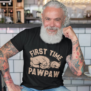 First Time Pawpaw – New Grandpa Gift T-Shirt
