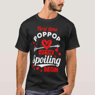 First Time Poppop Father's Day Christmas T-Shirt