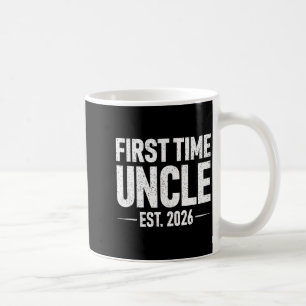 First Time Uncle Est. 2026 Funny New Uncle Coffee Mug