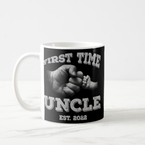 First Time Uncle New Dad Est 2022 Fathers Day  Coffee Mug