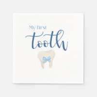 First Tooth - Agra Hadig Minimalist Blue