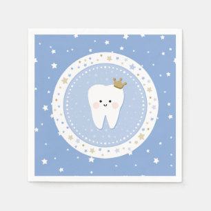 First Tooth and Stars Paper Napkin