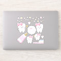 First Tooth Baby Girl Scrapbook or Party Decor Sticker | Zazzle