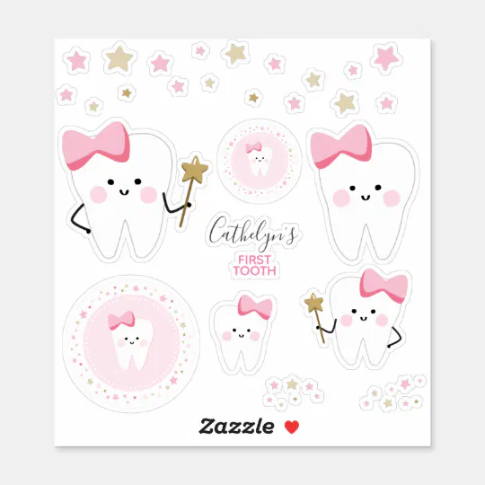 1st TOOTH TITLE  Embellishment card toppers and scrapbooking 