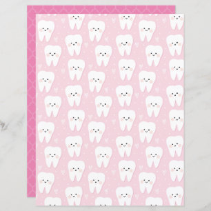 First Tooth Baby Girl Scrapbooking paper