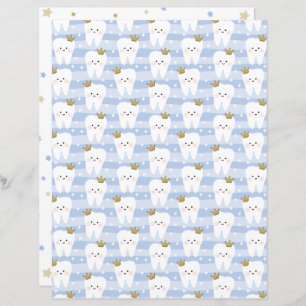 First Tooth Double-sided Scrapbooking paper