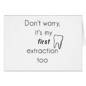 First Tooth Extraction! Cards (Front Horizontal)