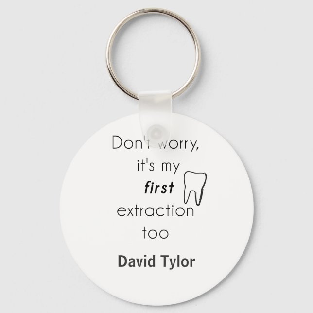 First Tooth Extraction! Keychain (Front)
