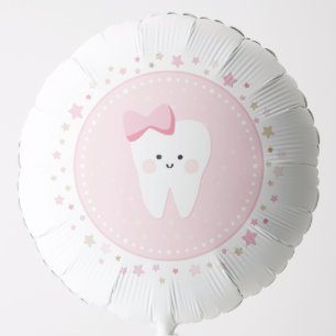 First Tooth girl party Helium Balloon