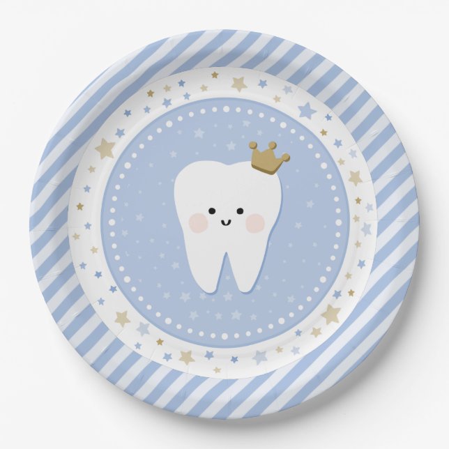 First Tooth Paper Paper Plate (Front)