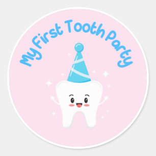 First Tooth Party Favor Stickers – Agrahadig