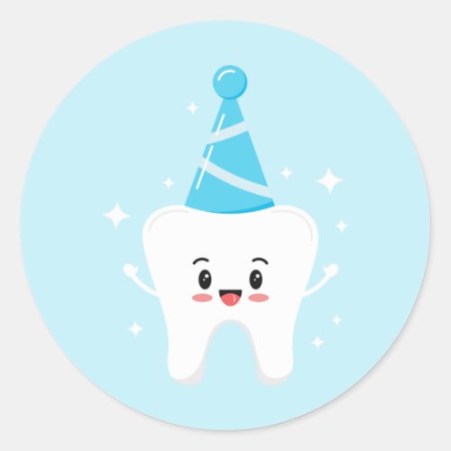 First Tooth Party Favor Stickers  Agrahadig 