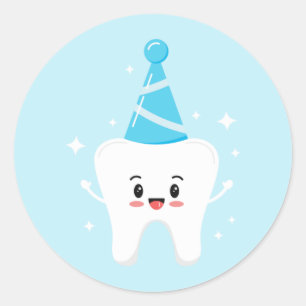 First Tooth Party Favor Stickers – Agrahadig