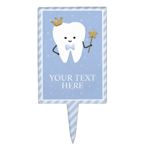 First Tooth Party Food Label or Cake Topper