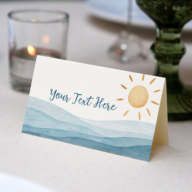 First Trip Around Sun Place Card Birthday Party (Creator Uploaded)