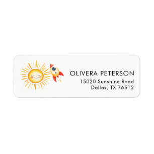 First trip around sun return address labels