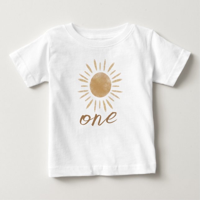 First Trip Around the Sun 1st Birthday Baby T-Shirt (Front)