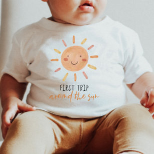 First Trip Around The Sun 1st Birthday Baby T-Shirt