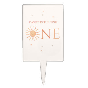 First Trip Around The Sun 1st Birthday Cake Topper