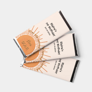 First Trip Around The Sun 1st Birthday Hershey Bar Favors