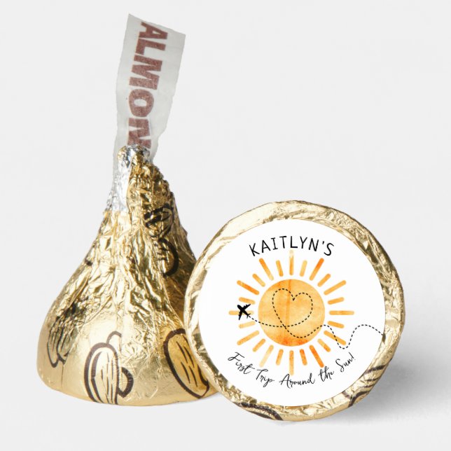 First Trip Around The Sun 1st Birthday Hershey®'s Kisses® (Front)