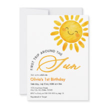 First Trip Around the Sun 1st Birthday
