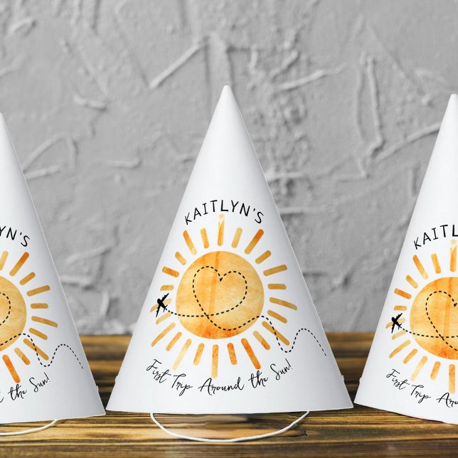 First Trip Around The Sun 1st Birthday Party Hat (Creator Uploaded)